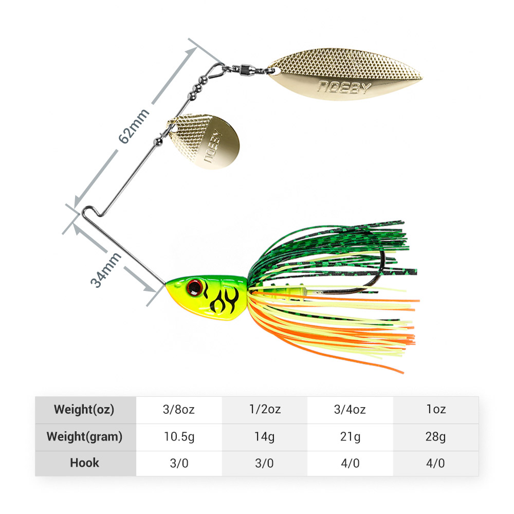 Noeby Spinnerbait 10.5g 14g 21 – обзор и цена Fishing Lure Spinnerbait