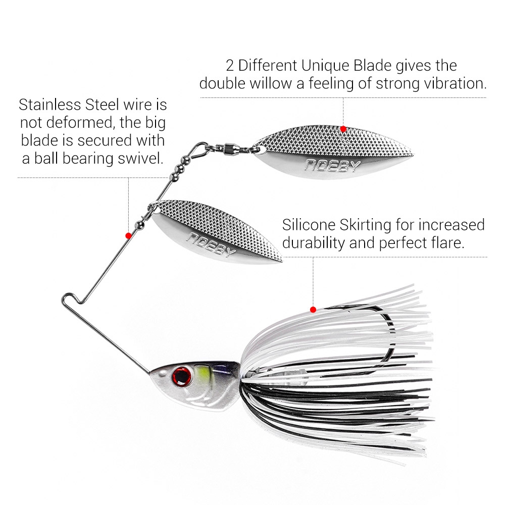 Noeby Spinnerbait 10.5g 14g 21 – обзор и цена Fishing Lure Spinnerbait