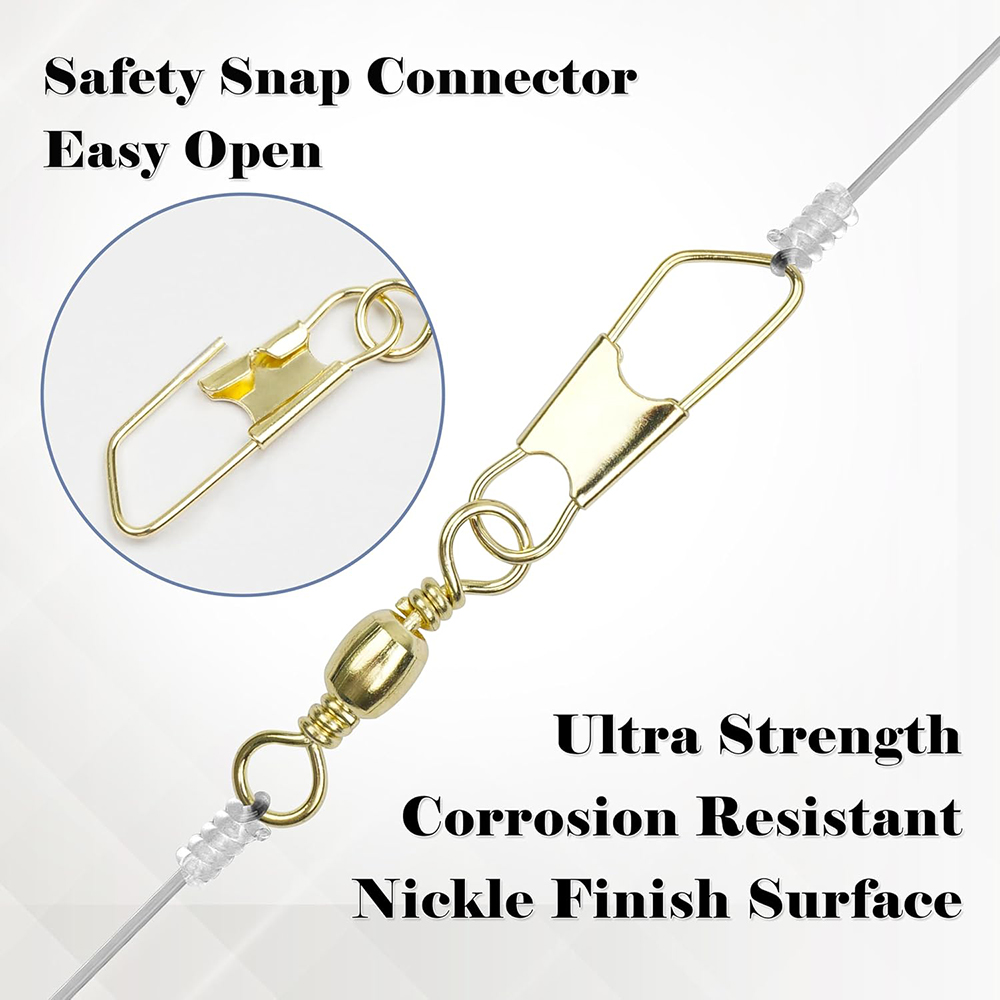 50Pcs Gold Fishing Barrel Swiv – обзор и цена Fishing Lure Accessories