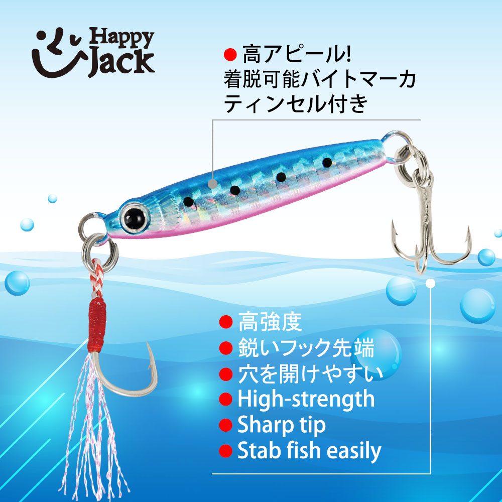 HappyJack new Micro Metal Jig  – обзор и цена Fishing Lure Spoon