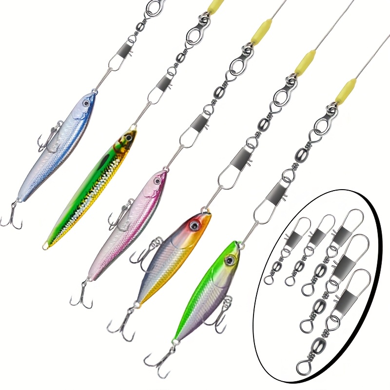 50Pc/box Stainless Steel Swive – обзор и цена Fishing Lure Box