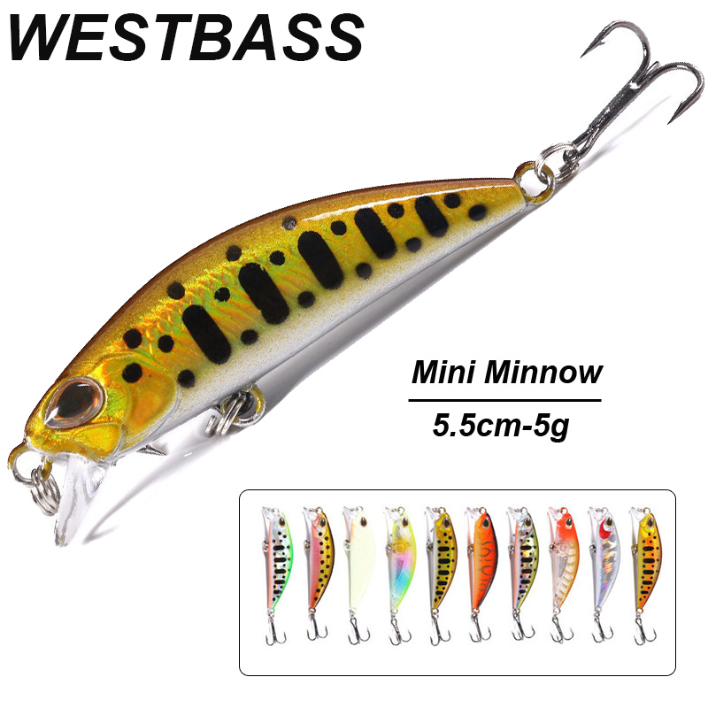 WESTBASS 1PX Micro Minnow Lure – обзор и цена Fishing Lure Crankbait