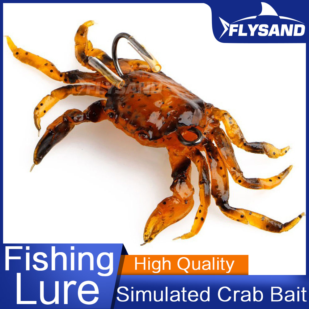 FLYSAND Bionic Crab Silicone S – обзор и цена Fishing Lure Soft Plastic
