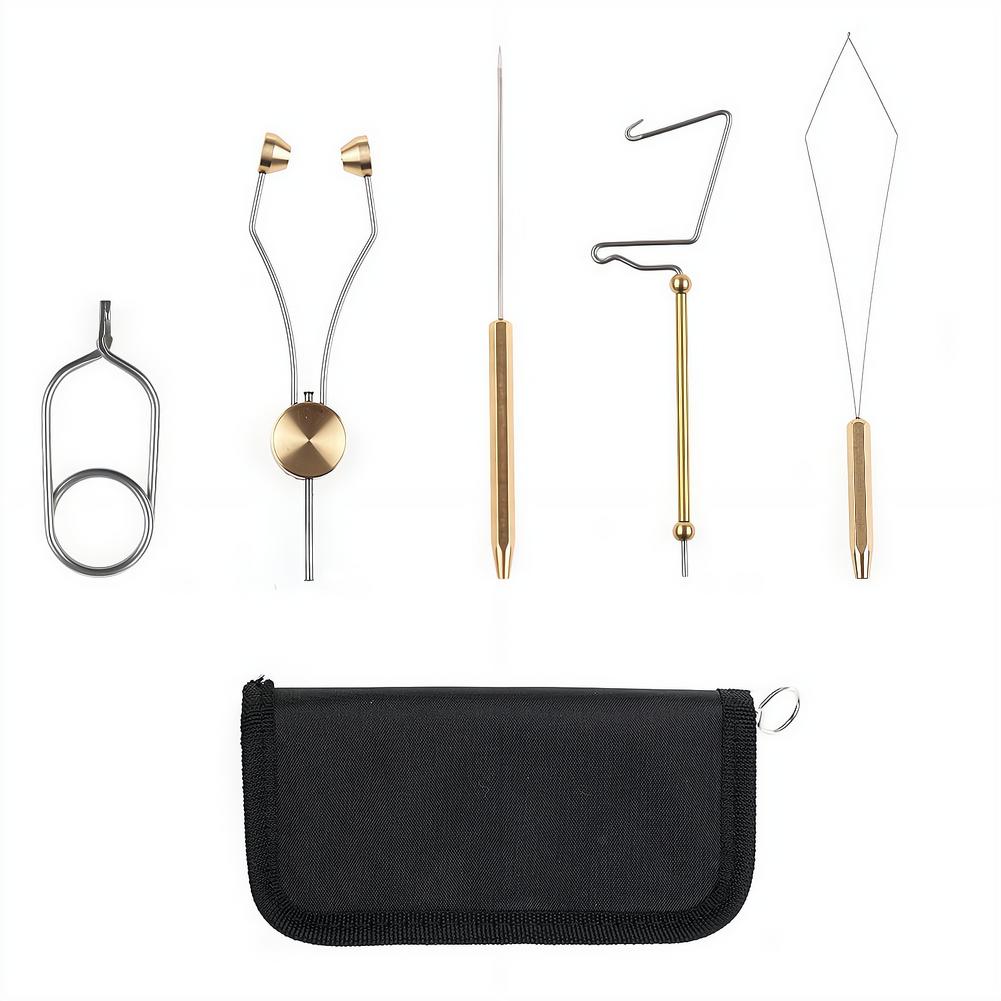 5 In 1 Fly Tying Tools Kit Fly – обзор и цена Fishing Lure Making Kit