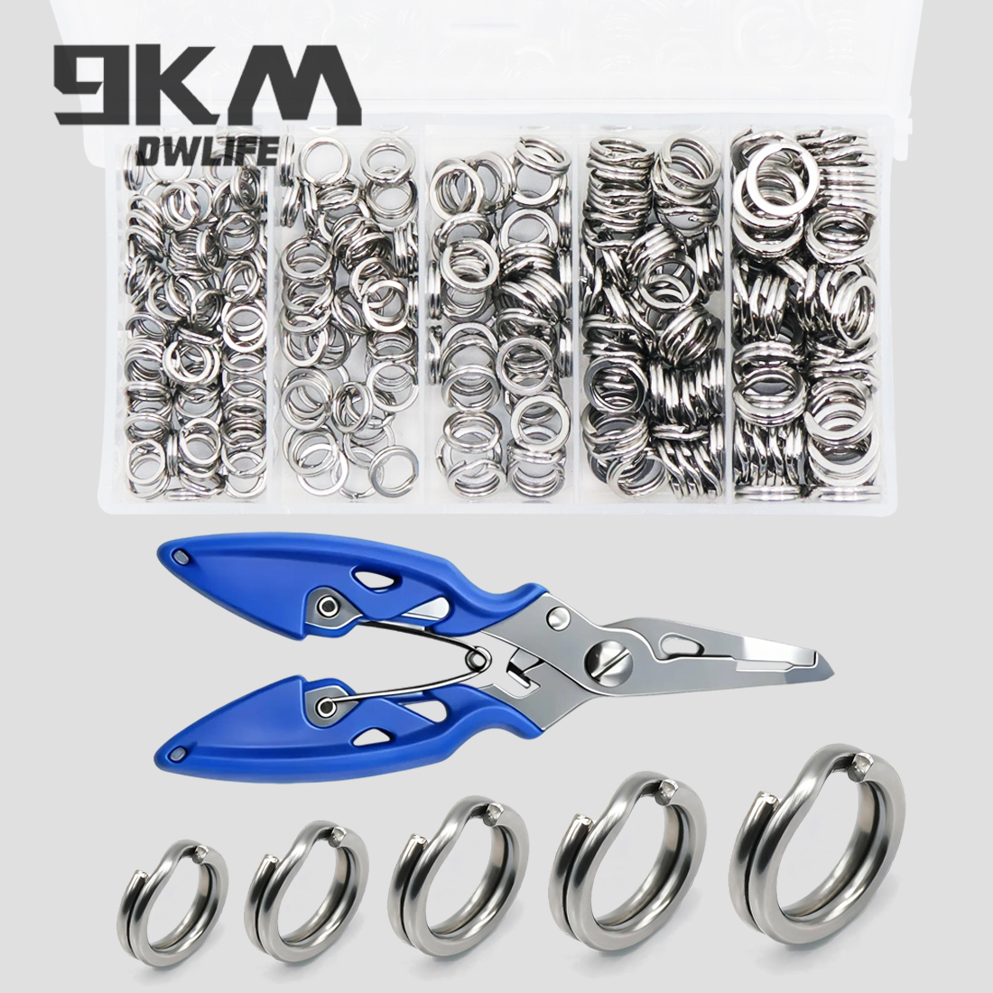 9KM 260-280pcs Fishing Split R – обзор и цена Fishing Lure Making Kit