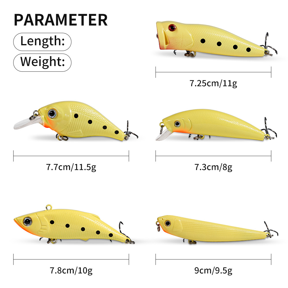 2026 Glow Lure Hard Bait Kit C – обзор и цена Fishing Lure Popper