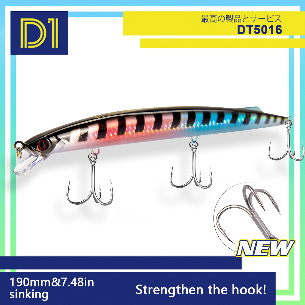 D1 Sea Fishing Minnow Lure 190 – обзор и цена Fishing Lure Jerkbait