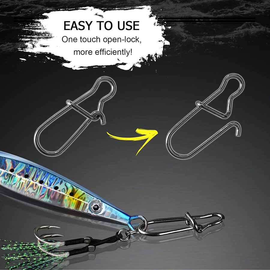 50Pcs Crankbait Snaps Stainles – обзор и цена Fishing Lure Crankbait