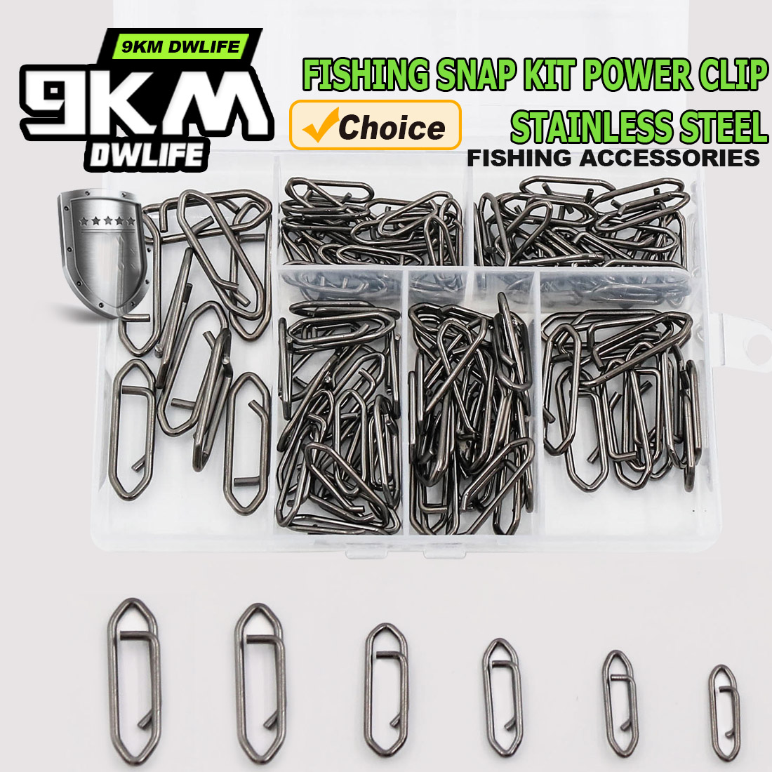 9KM Fishing Snap Kit 110pcs Po – обзор и цена Fishing Lure Making Kit