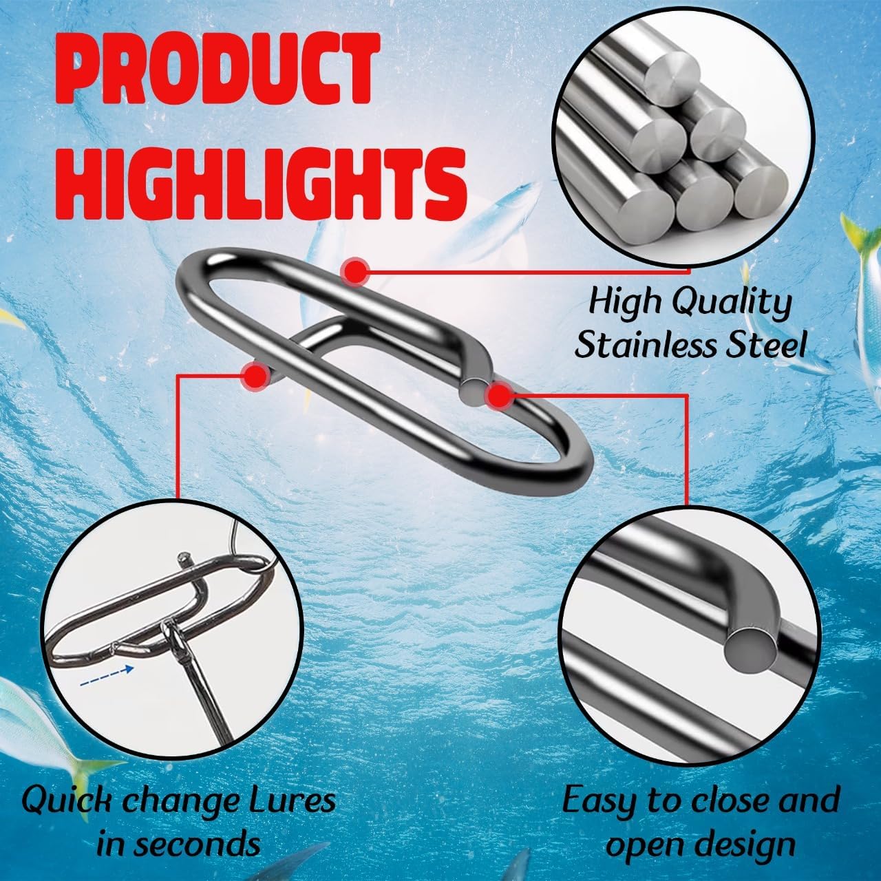 9KM Fishing Snap Kit 110pcs Po – обзор и цена Fishing Lure Making Kit