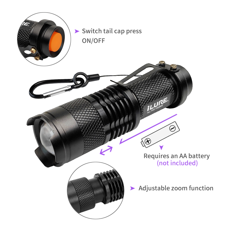 Mini UV Flashlight 395nm Ultra – обзор и цена Fishing Lure Making Kit