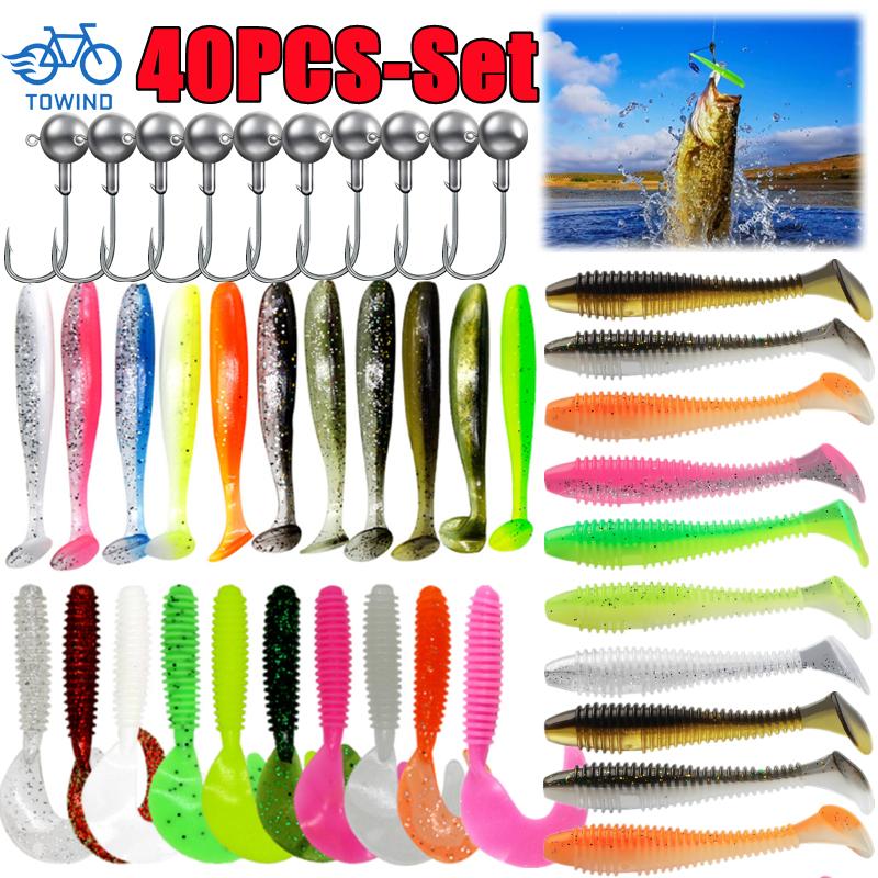 40/20/15PCS Soft Fishing Lures – обзор и цена Fishing Lure Soft Plastic