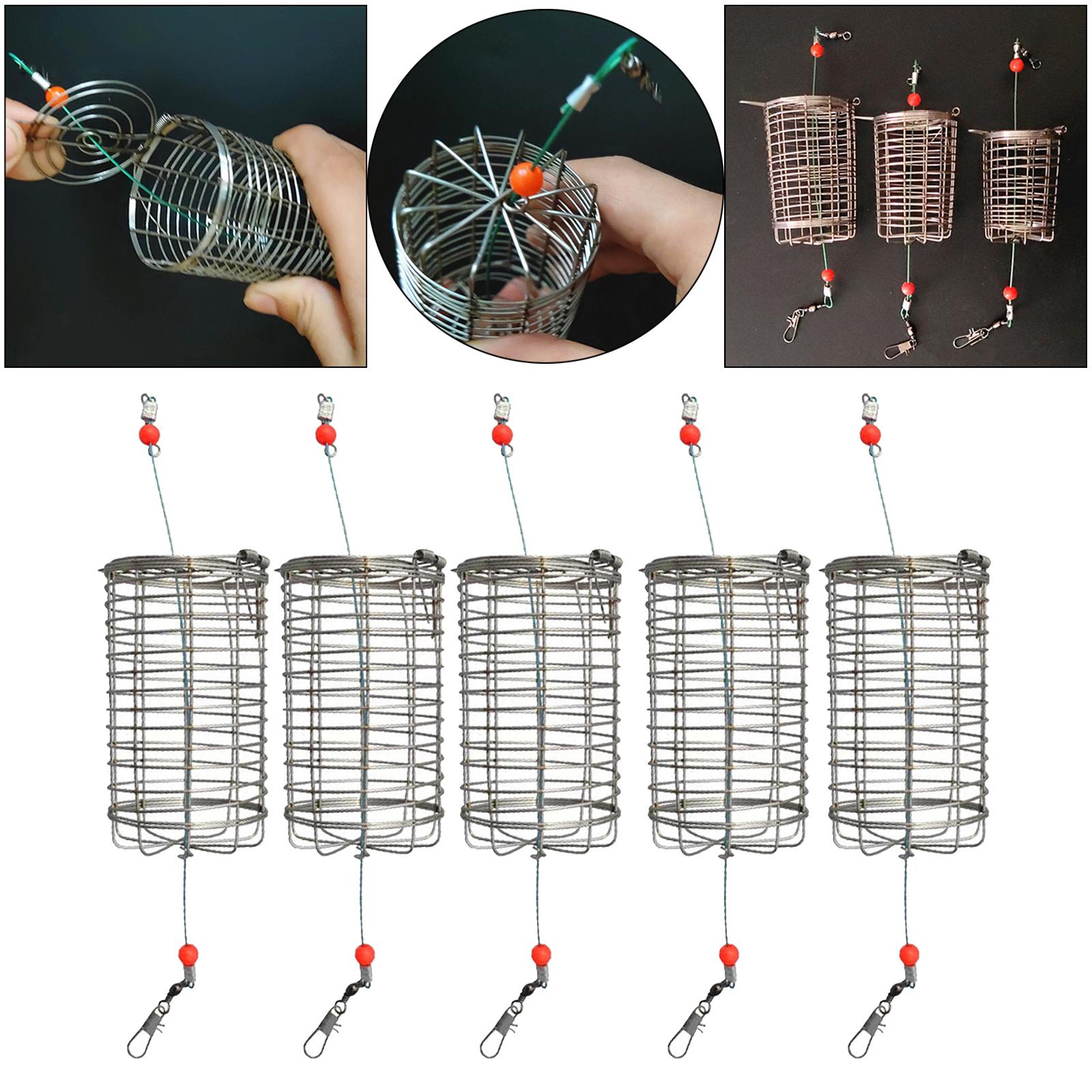 5x Solid Fishing Feeder Cage T – обзор и цена Fishing Lure Box