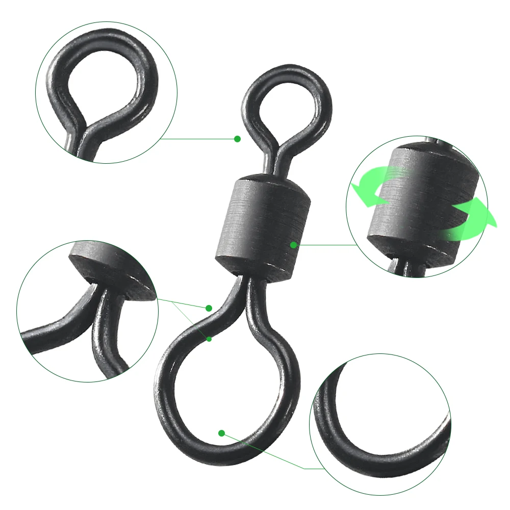 100pcs Carp Fishing Swivel Big – обзор и цена Fishing Lure Accessories