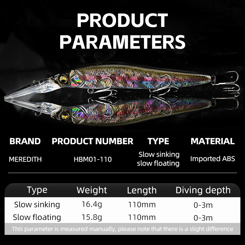 MEREDITH Minnow Wobbler Fishin – обзор и цена Fishing Lure Jerkbait