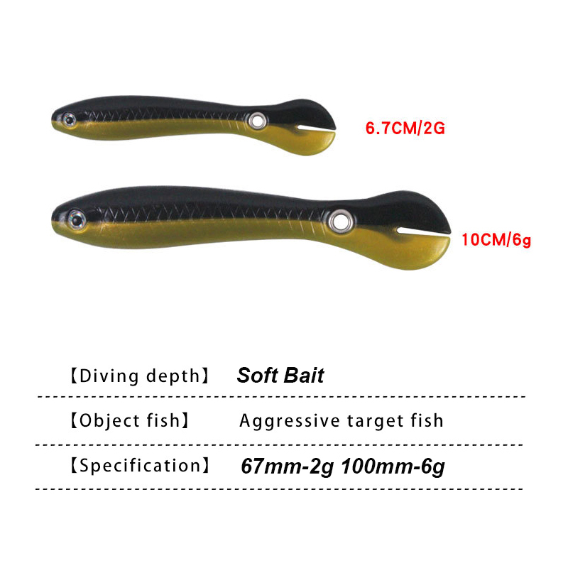 YUCONG 3/5PCS Soft Fishing Bai – обзор и цена Fishing Lure Swimbait