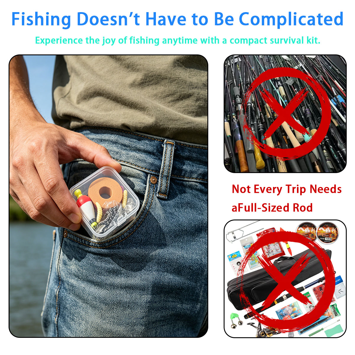Portable Emergency Fishing Gea – обзор и цена Fishing Lure Making Kit