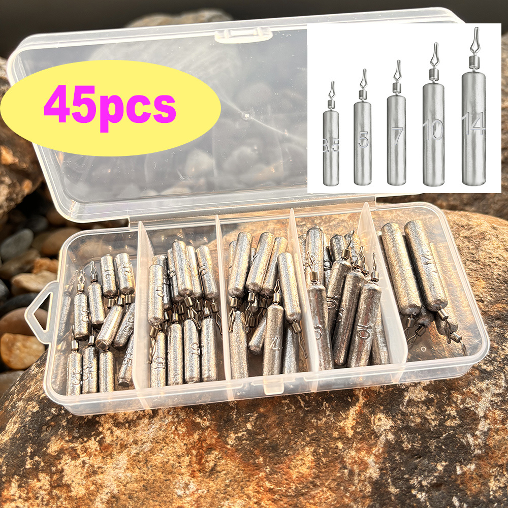 45pcs/box Fishing Weight 3.5g  – обзор и цена Fishing Lure Box